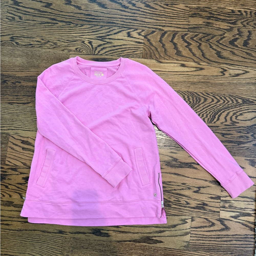 Lilly Pulitzer Pink Sweatshirt with Crew Neck